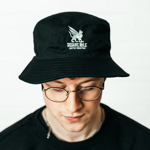 Griffin Embroidered Bucket Hat - Black - 3