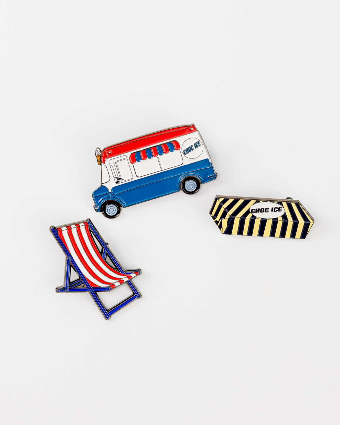 Choc Ice Pin Badge Set