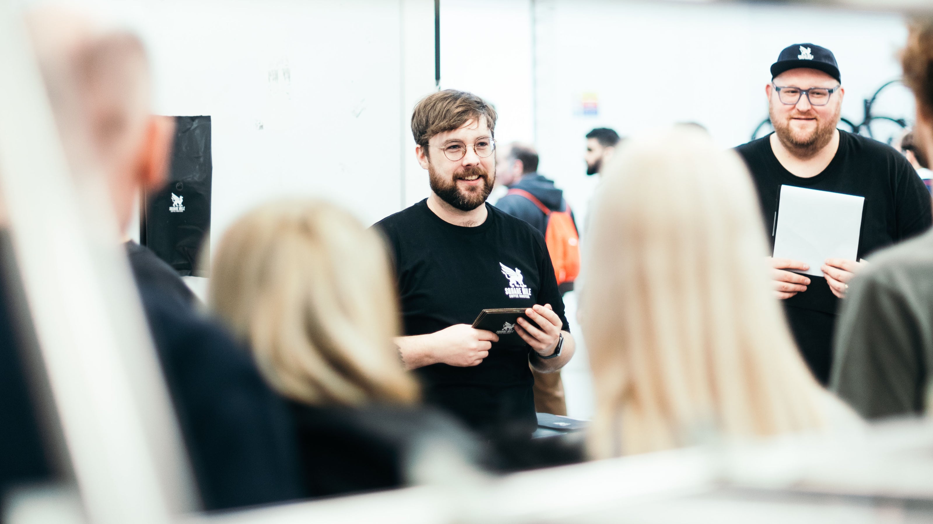 Wholesale department from Square Mile Coffee Roasters hosting a tasting and tours event at the East London Roastery