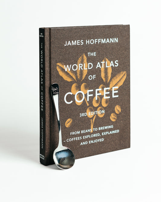 The World Atlas of Coffee 3rd Edition and Cupping Spoon