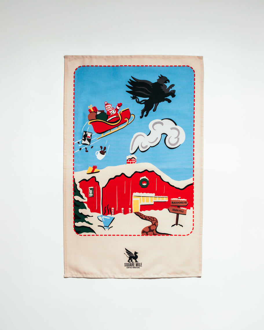 Coffee Santa Set of Tea Towels