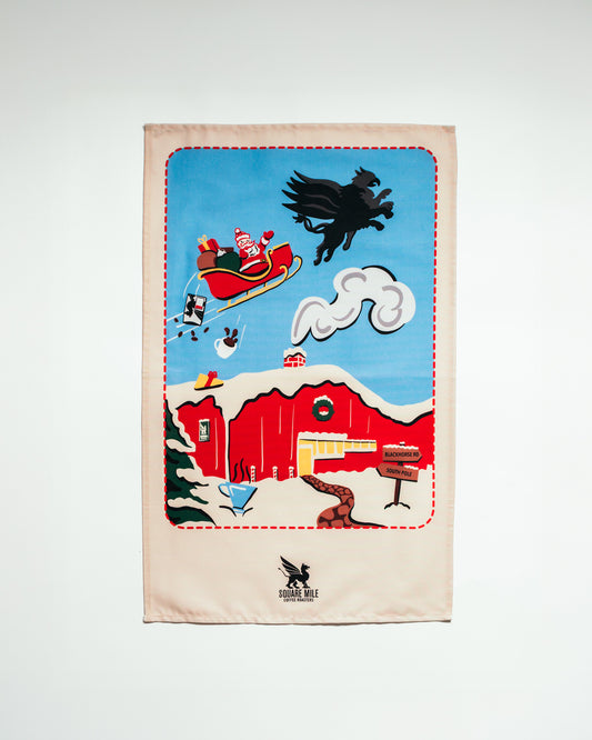 Coffee Santa Set of Tea Towels